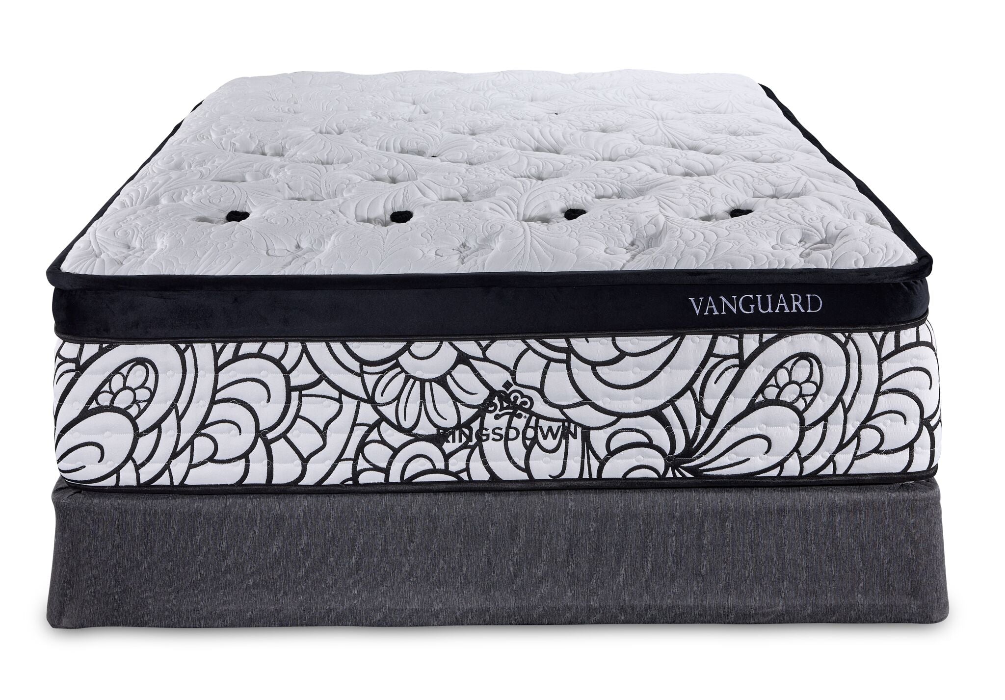 Kingsdown Vanguard Medium Euro Top Queen Mattress and Boxspring Set