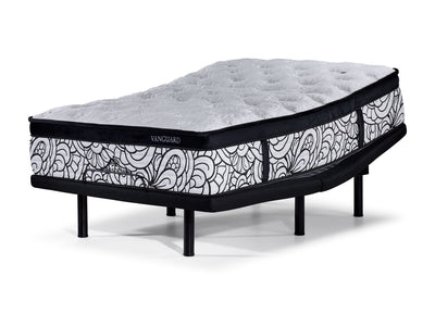 Kingsdown Vanguard Medium Euro Top Twin XL Mattress and L2 Motion Pro Adjustable Base