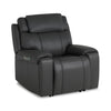Velocity Power Reclining Home Theatre Recliner with Audio and Massage - Dark Grey