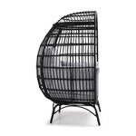 Venus Outdoor Stationary Egg Chair - Black, Grey