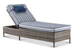 Veranda Outdoor Lounger - Grey, Blue