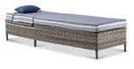 Veranda Outdoor Lounger - Grey, Blue