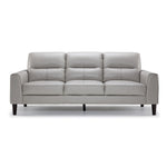 Verissimo Leather Sofa - Silver