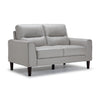 Verissimo Leather Loveseat - Silver