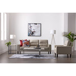 Verissimo Leather Sofa - Silver