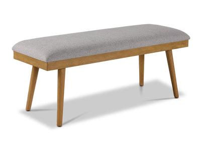 Vida Dining Bench - Natural Beige, Grey