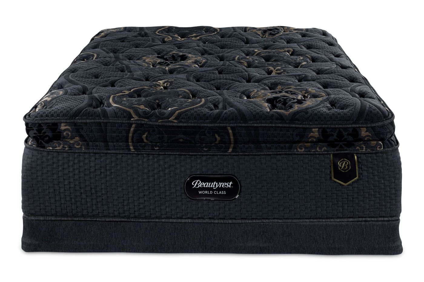 Beautyrest World Class Viscount Plush Twin Mattress and Boxspring Set