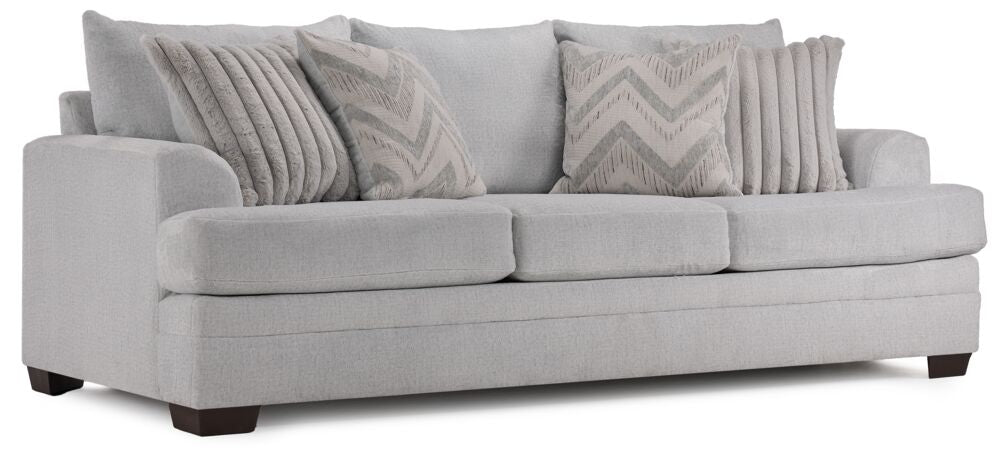 Vogue Sofa, Loveseat and Chair Set - Light Grey