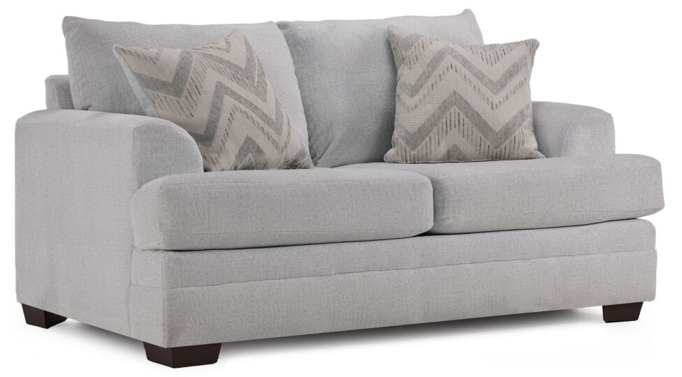 Vogue Sofa, Loveseat and Chair Set - Light Grey