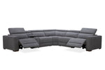 Voyageur 6-Piece Power Reclining Sectional with Console - Charcoal