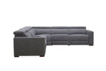 Voyageur 6-Piece Power Reclining Sectional with Console - Charcoal