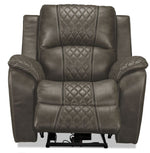 Wesley Dual Power Recliner - Granite