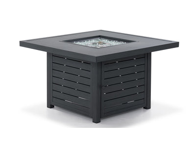 West Lake 2-Piece Square Fire Pit - Grey