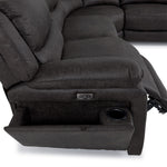 Weston 6-Piece Power Reclining Sectional with Console - Granite