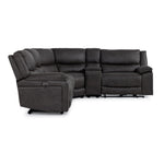 Weston 5-Piece Power Reclining Sectional with Console - Granite
