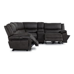 Weston 5-Piece Power Reclining Sectional with Console - Granite