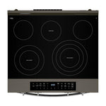 Whirlpool Black-on-Stainless Slide-In Electric Range (5.3 Cu.Ft.) - YWSES7530RV