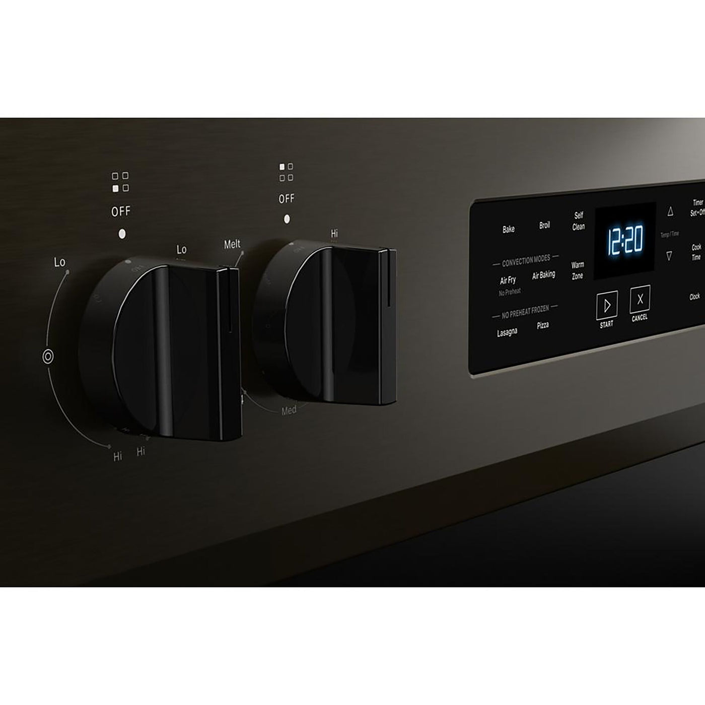 Whirlpool Print Resistant Black Stainless Electric Freestanding Range (5.3 Cu.Ft.) - YWFES5030RV