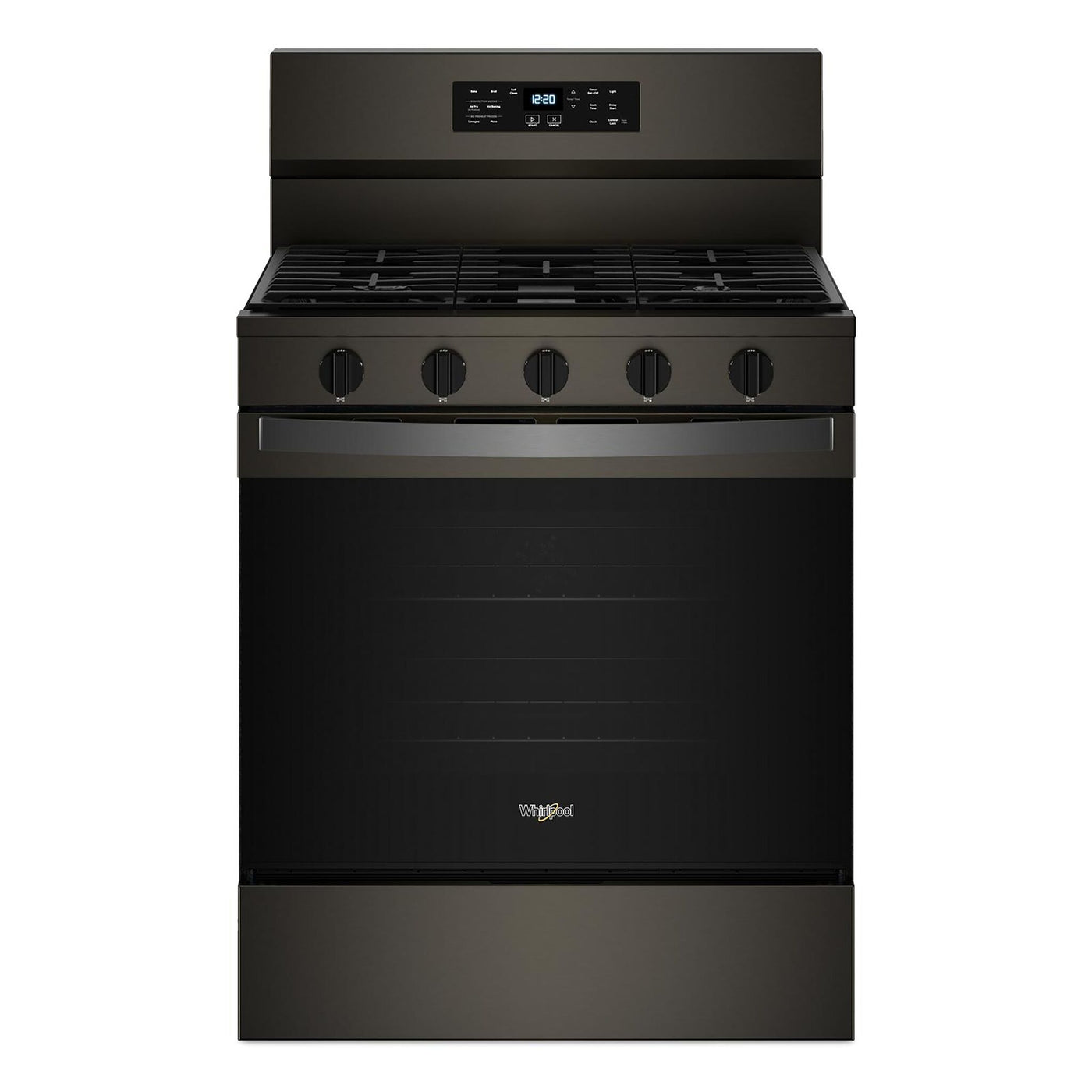 Whirlpool Print Resistant Black Stainless Gas Freestanding Range (5 Cu.Ft.) - WFGS5030RV