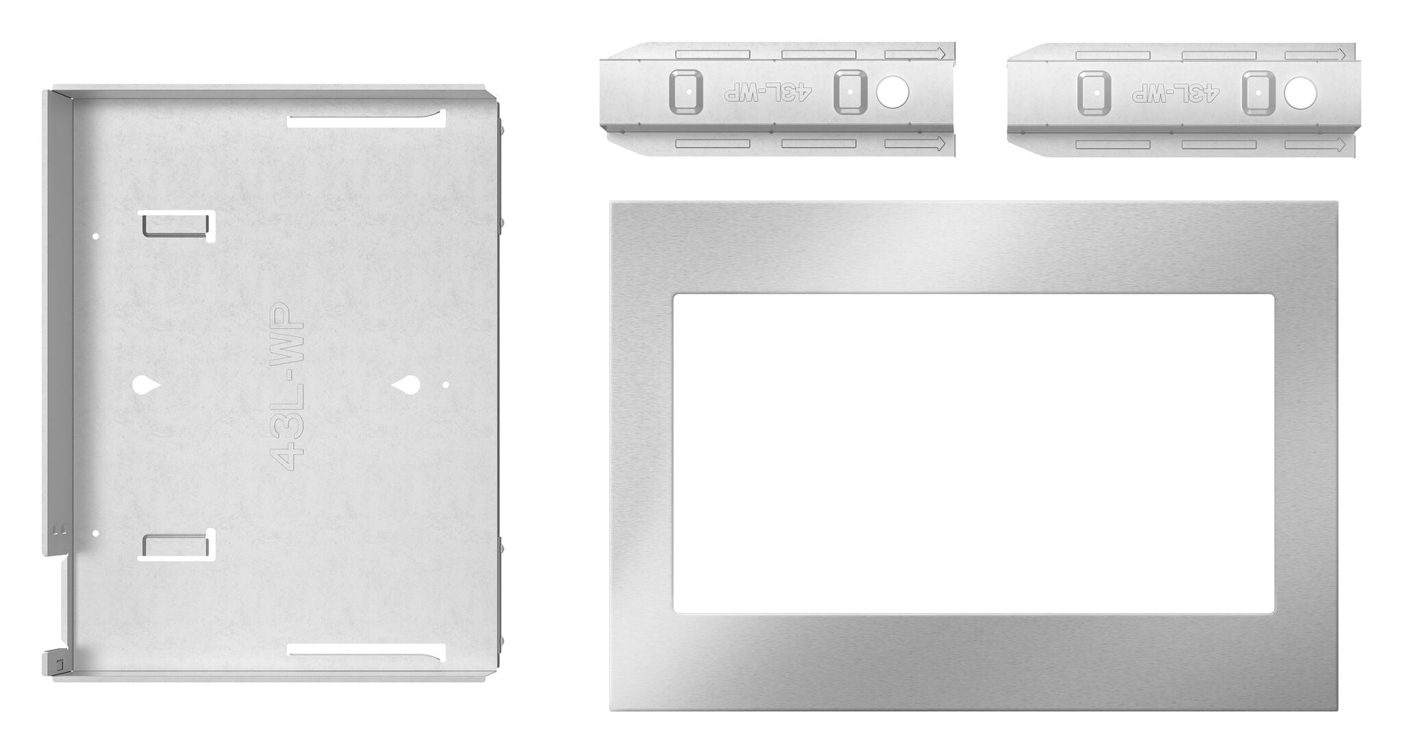 Whirlpool Fingerprint Resistant Stainless Steel 27" Microwave Trim Kit - MTK1627PZ