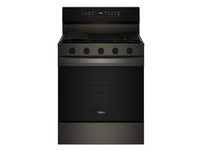 Whirlpool Print Resistant Black Stainless Gas Freestanding Range (5 Cu.Ft) - WFGS7530RV