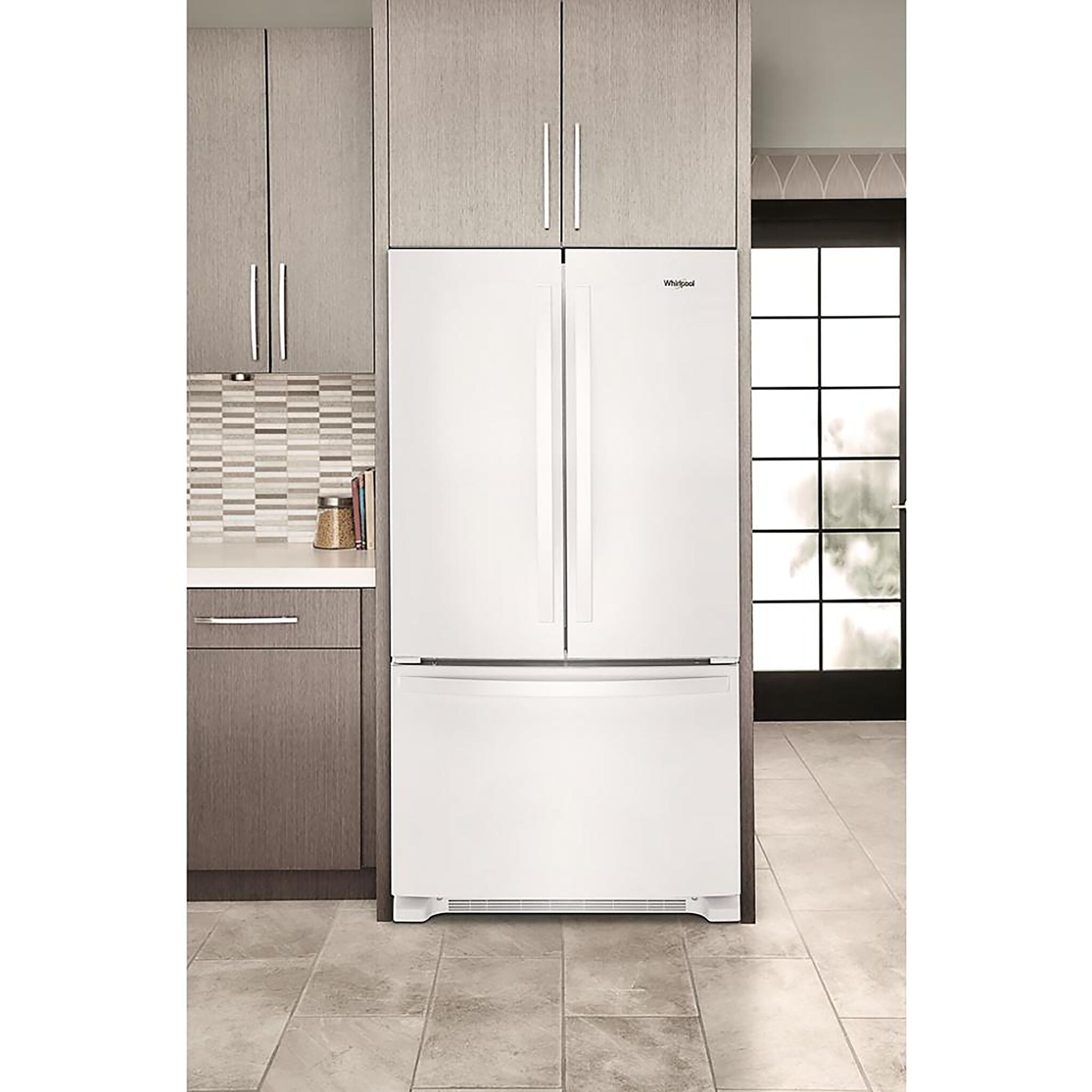 Whirlpool 35.75" 20 Cu. Ft.  White French Door Refrigerator - WRFC2036RW