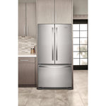Whirlpool 35.75" 20 Cu. Ft. Fingerprint Resistant Stainless Steel French Door Refrigerator - WRFC2036RZ