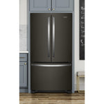 Whirlpool 35.75" 20 Cu. Ft. Fingerprint Resistant Black Stainless French Door Refrigerator - WRFC2036RV