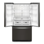 Whirlpool 35.75" 20 Cu. Ft. Fingerprint Resistant Black Stainless French Door Refrigerator - WRFC2036RV