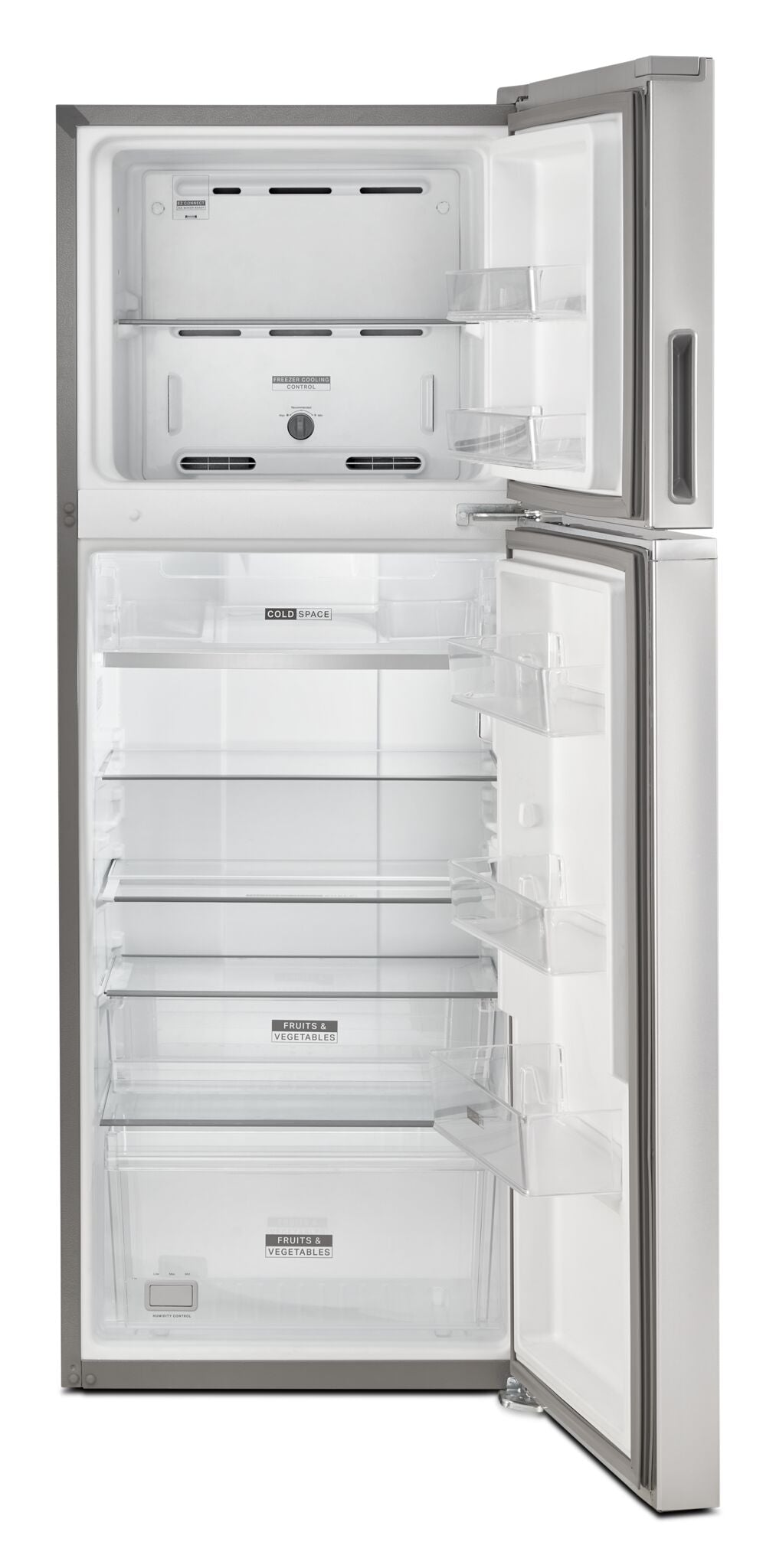 Whirlpool 24" 12.9 Cu. Ft. Fingerprint Resistant Stainless Top-Freezer Refrigerator - WRT313CZLZ
