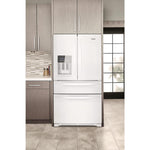 Whirlpool 35.75" 24.5 Cu. Ft. White French Door Refrigerator - WRMF3636RW