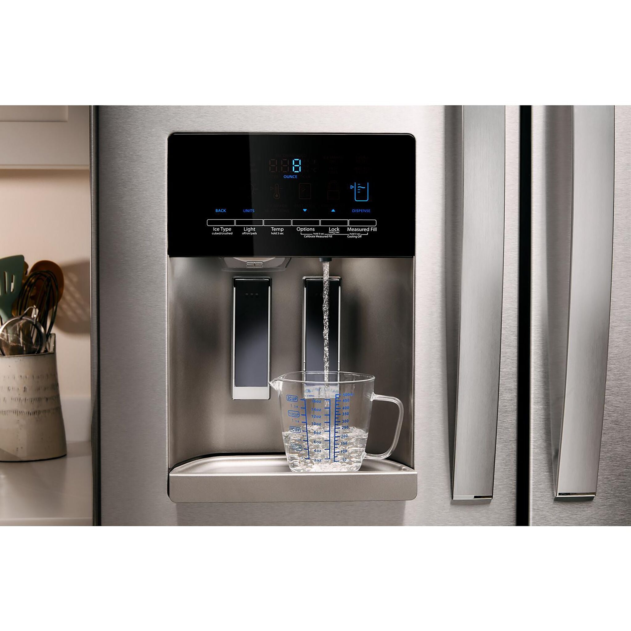 Whirlpool 35.75" 24.5 Cu. Ft. Fingerprint Resistant Stainless Steel French Door Refrigerator - WRMF3636RZ