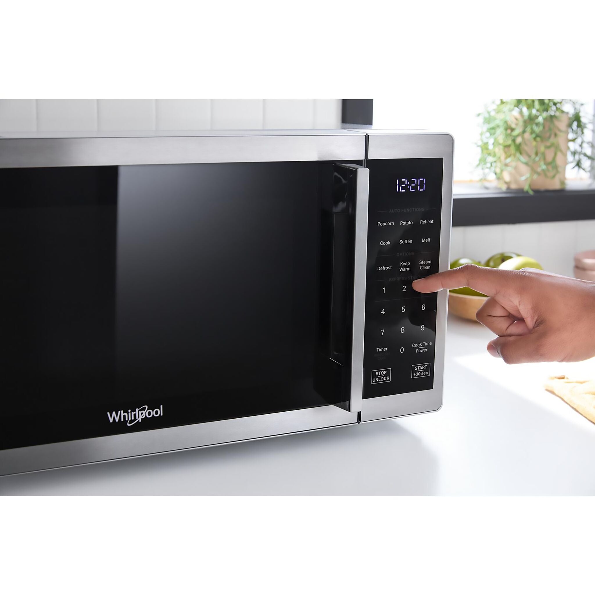 Whirlpool Stainless Steel Countertop Microwave (0.9 cu ft) - WMCS3019RS
