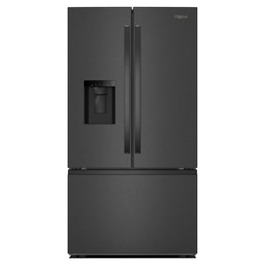 Whirlpool Fingerprint Resistant Black Stainless French Door Refrigerator (30 Cu.ft.) - WRFF3536SV