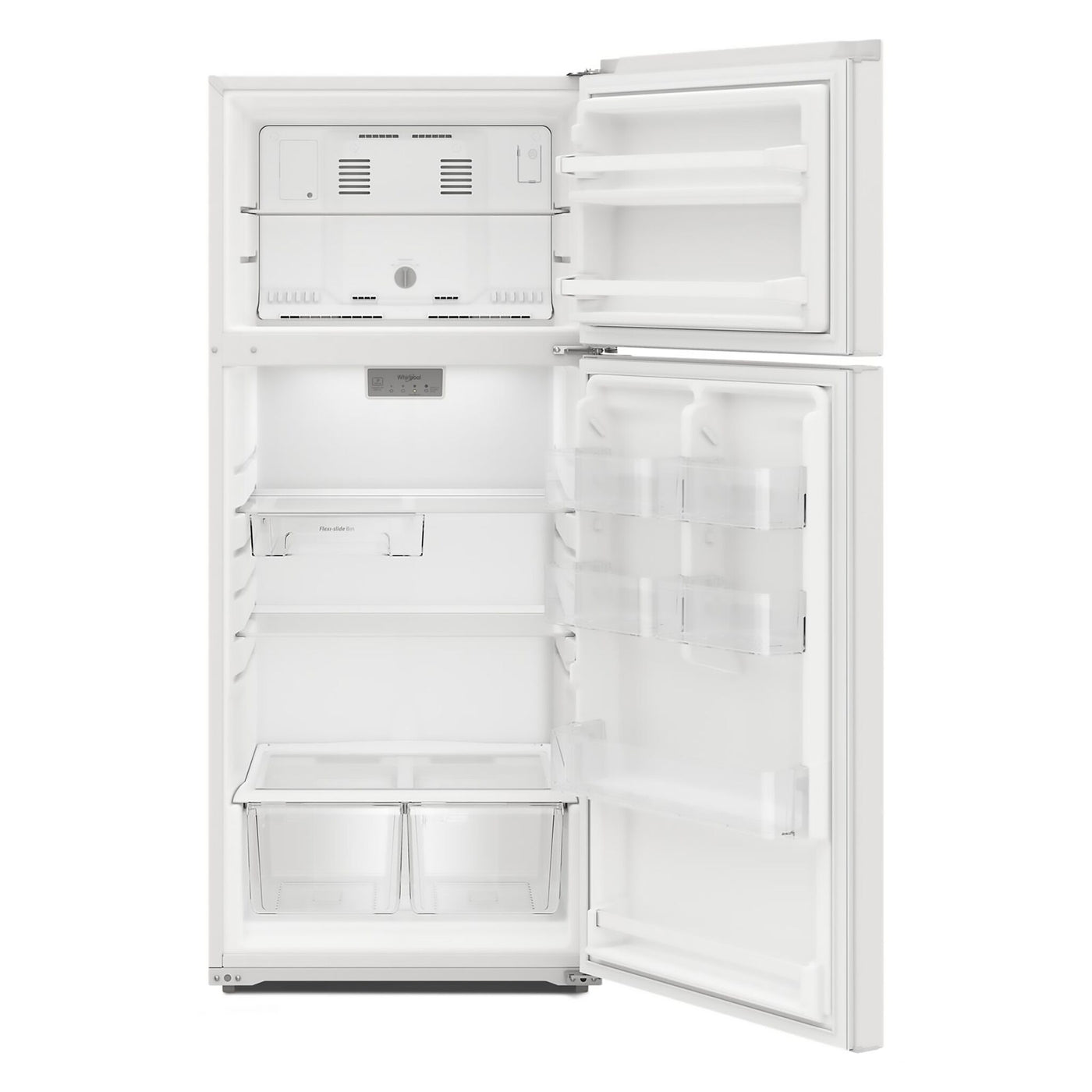 Whirlpool White Top-Freezer Refrigerator (16.3 cu ft) - WRTX5028PW