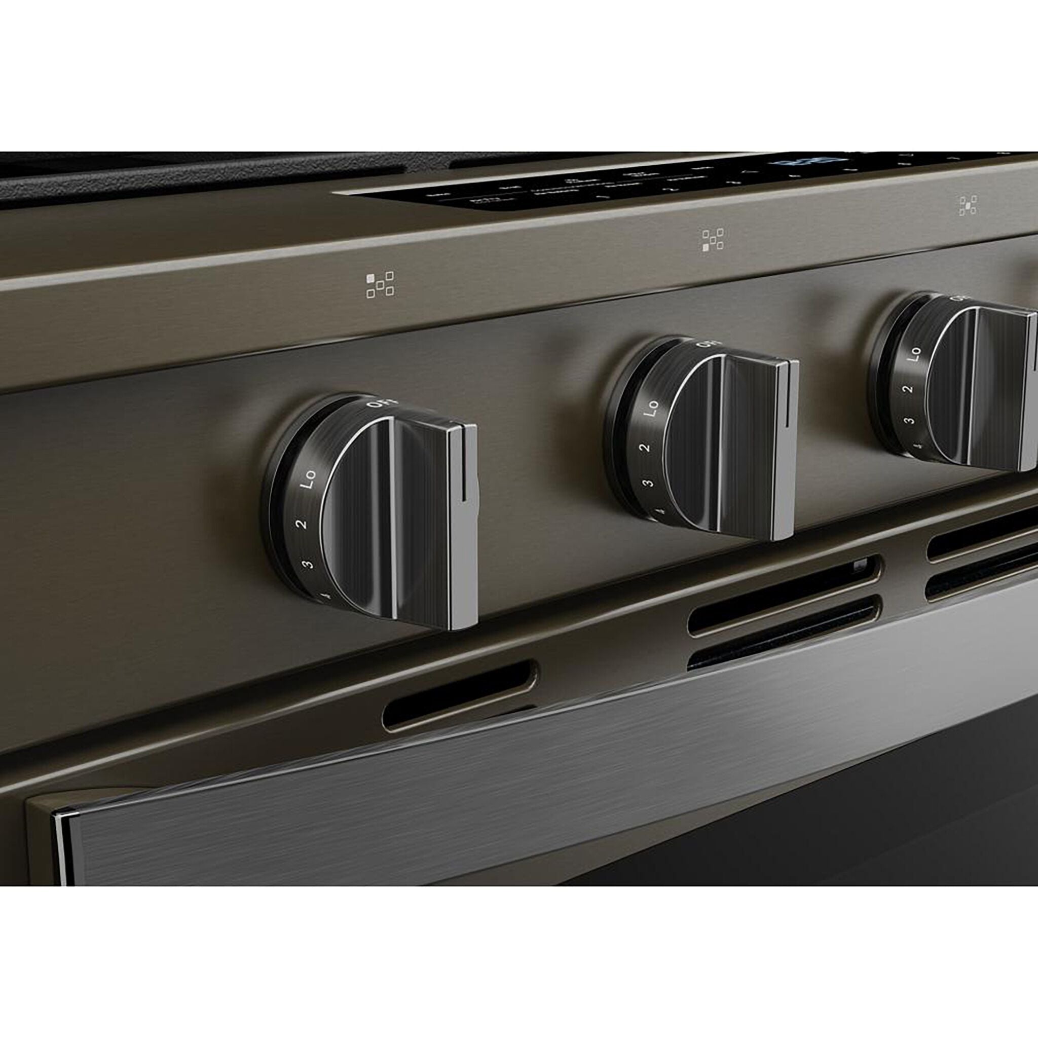 Whirlpool Black-on-Stainless Slide-In Gas Range (5 Cu.Ft.)- WSGS7530RV