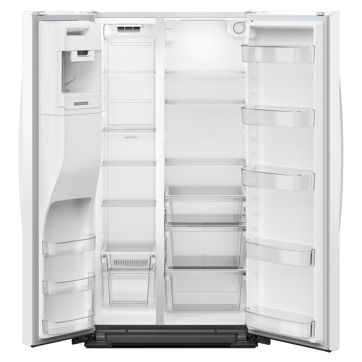 Whirlpool White Counter-Depth Side-by-Side Refrigerator (20.85 Cu. Ft.) - WRSC5536RW