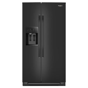 Whirlpool Black Stainless Counter-Depth Side-by-Side Refrigerator (20.85 Cu. Ft.) - WRSC5536RV