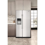 Whirlpool 35.75" 20.55 Cu. Ft. Fingerprint Resistant Stainless Steel Counter-Depth Side-by-Side Refrigerator - WRSC6536RZ