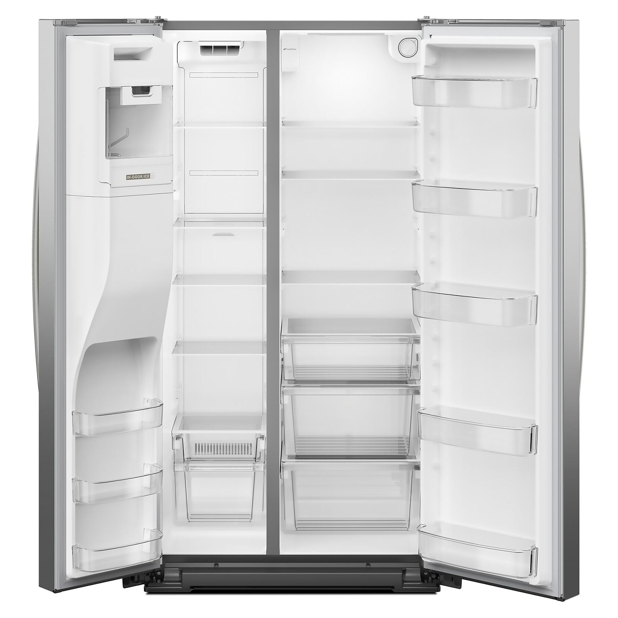 Whirlpool 36" 20.85 Cu. Ft. Fingerprint Resistant Stainless Steel Counter-Depth Side-by-Side Refrigerator - WRSC5536RZ