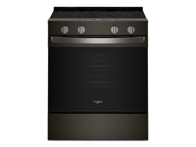 Whirlpool Black-on-Stainless Slide-In Electric Convection Range (5.3 cu.ft.) - YWSES5030SV