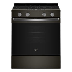 Whirlpool Black-on-Stainless Slide-In Electric Convection Range (5.3 cu.ft.) - YWSES5030SV