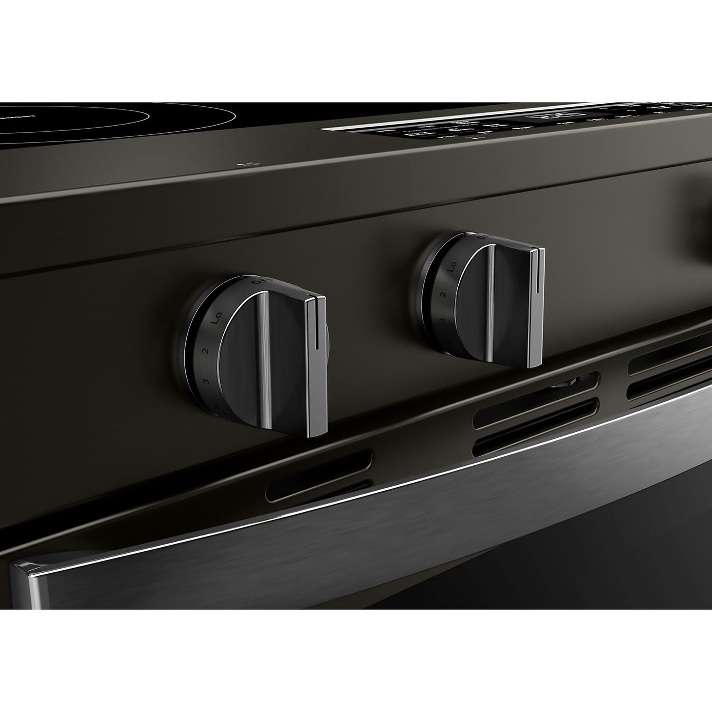 Whirlpool Black-on-Stainless Slide-In Electric Convection Range (5.3 cu.ft.) - YWSES5030SV