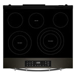 Whirlpool Black-on-Stainless Slide-In Electric Convection Range (5.3 cu.ft.) - YWSES5030SV