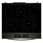 Whirlpool Black-on-Stainless Slide-In Electric Convection Range (5.3 cu.ft.) - YWSES5030SV
