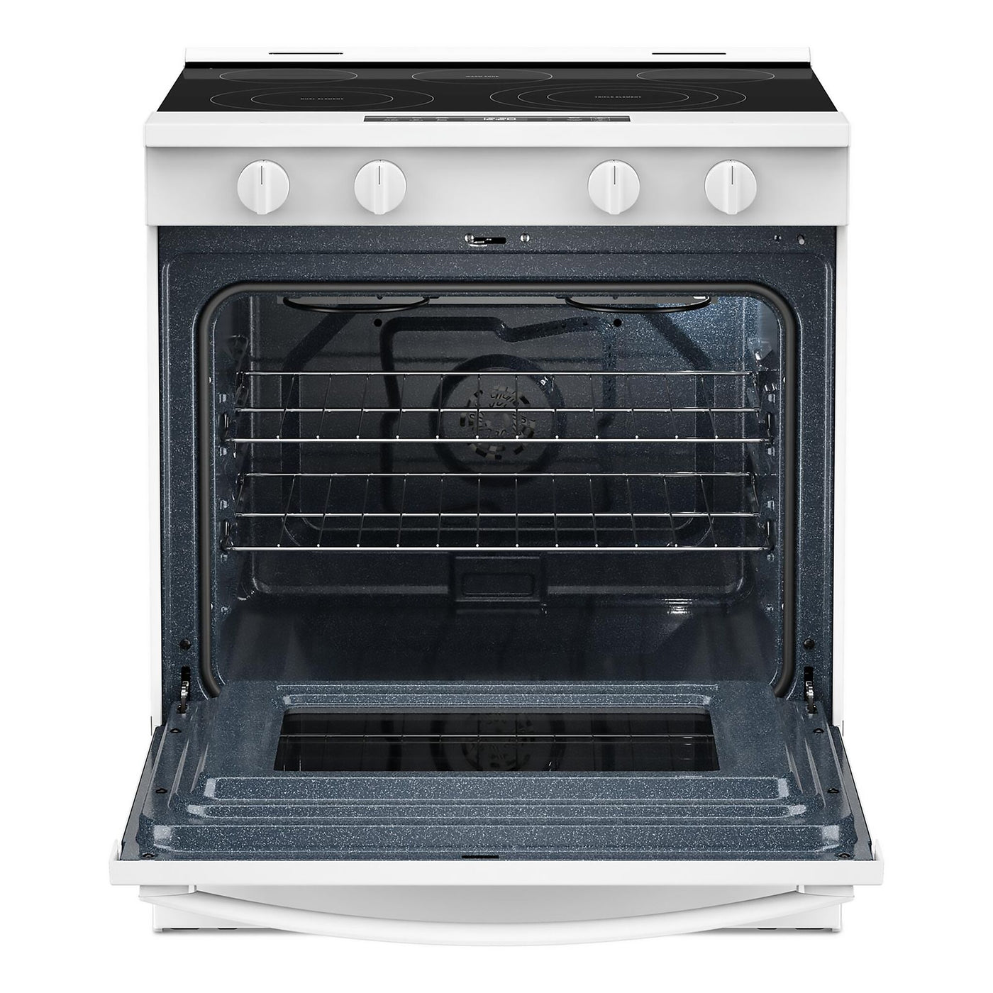 Whirlpool White Slide-In Electric Convection Range (5.3 cu.ft.) - YWSES5030SW