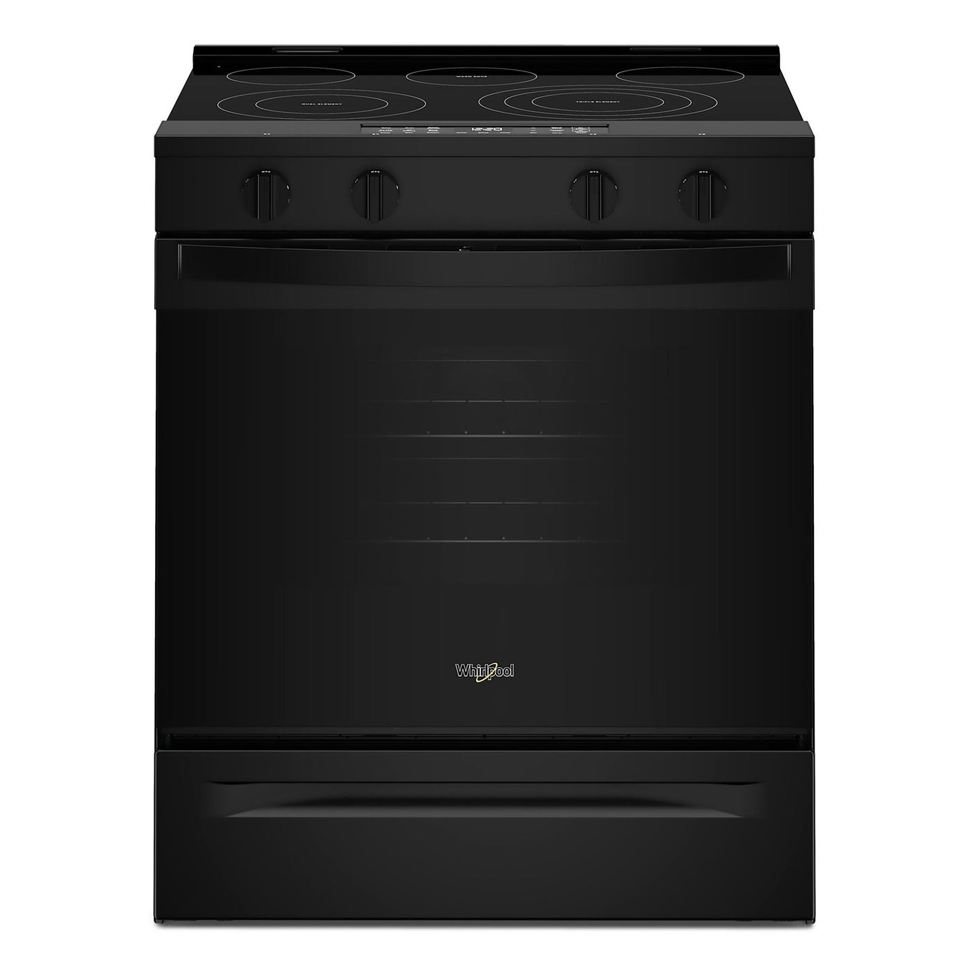 Whirlpool Black Slide-in Electric Convection Range (5.3 cu.ft.) - YWSES5030SB