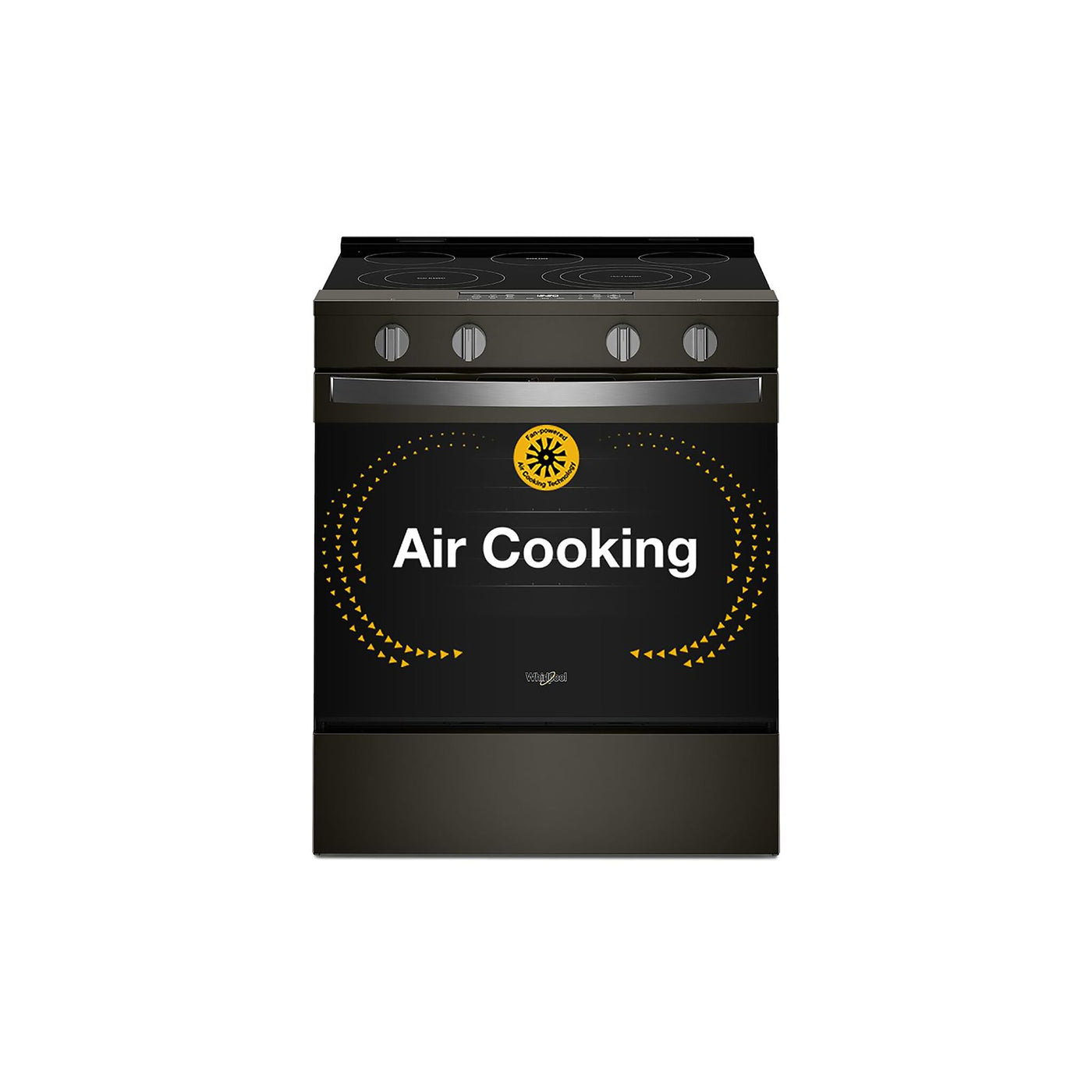 Whirlpool Black Slide-in Electric Convection Range (5.3 cu.ft.) - YWSES5030SB--