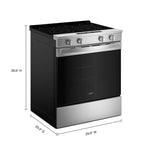 Whirlpool Fingerprint Resistant Stainless Steel Slide-In Electric Convection Range (5.3 cu.ft.) - YWSES5030SZ