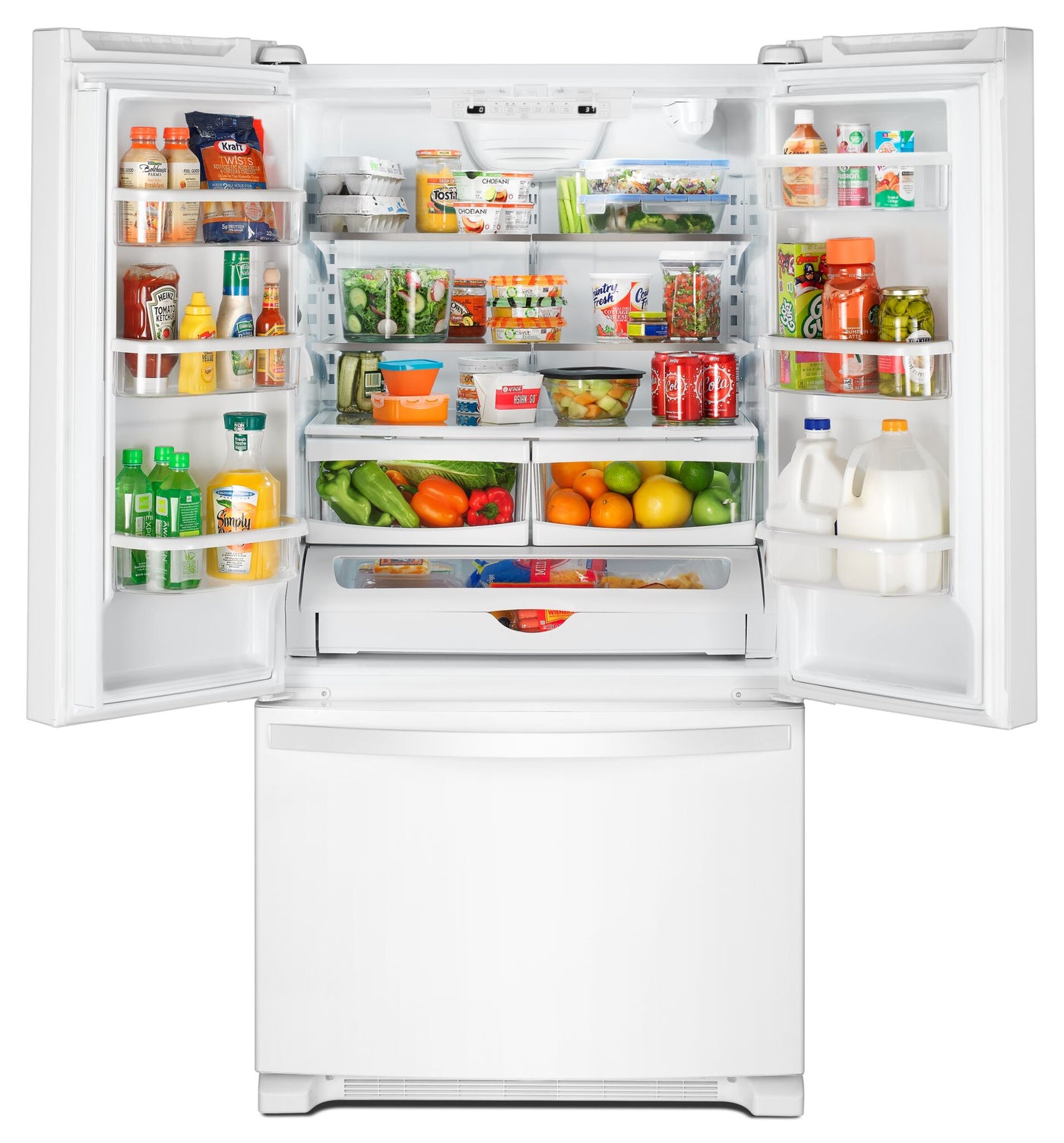 Whirlpool White French Door Refrigerator (22.1 Cu Ft) - WRFF5333PW
